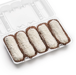 Эклер кокосовый 70гр х5шт/уп х6/кор Десертные истории