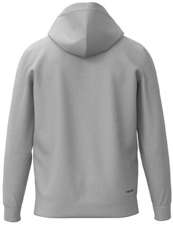 Мужская теннисная кофта Head Club Original Hoodie - grey melange