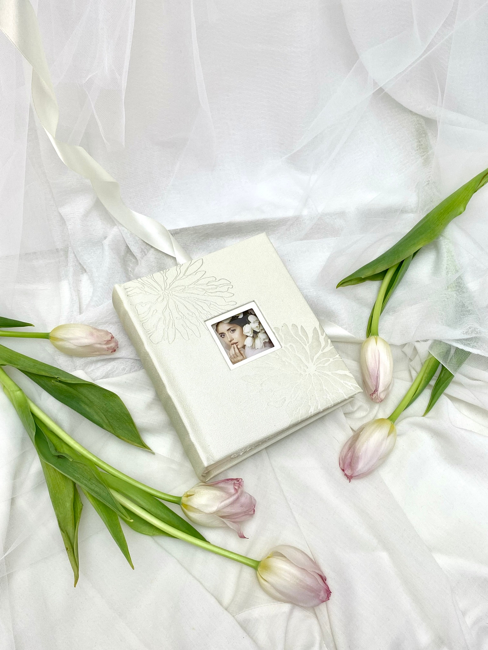 Фотоальбом Делюкс на 100 фото 10х15 см с кармашками, с окном "coral wedding"