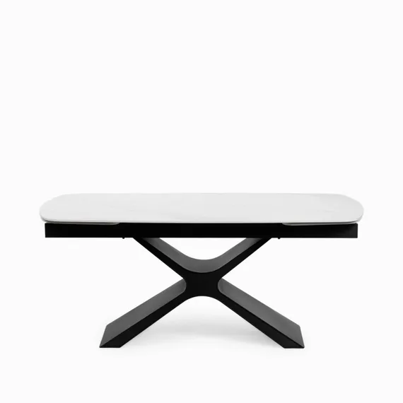 Раскладной стол Flormere 180-260x90 см, белая керамика