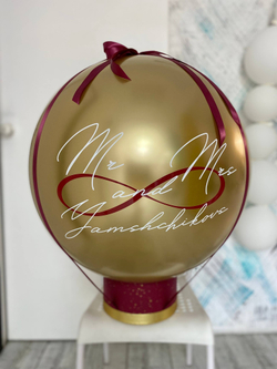 Воздушный шар с деньгами - подарок на свадьбу, БаблоБокс №3598