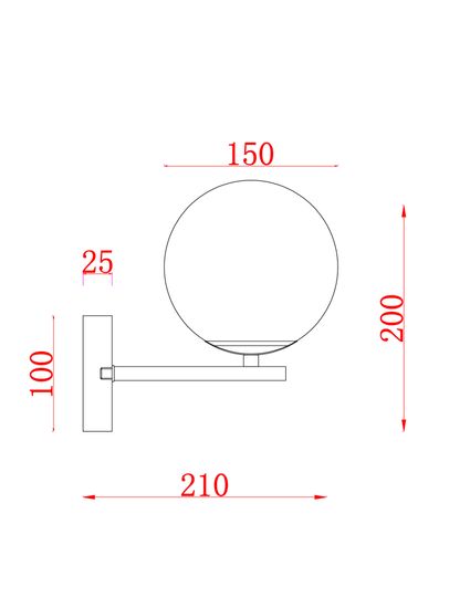 Настенный светильник (бра) Freya FR5230WL-01BS