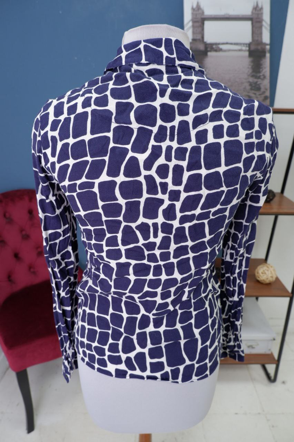 Блузка Marks & Spencer с принтом 42 размер