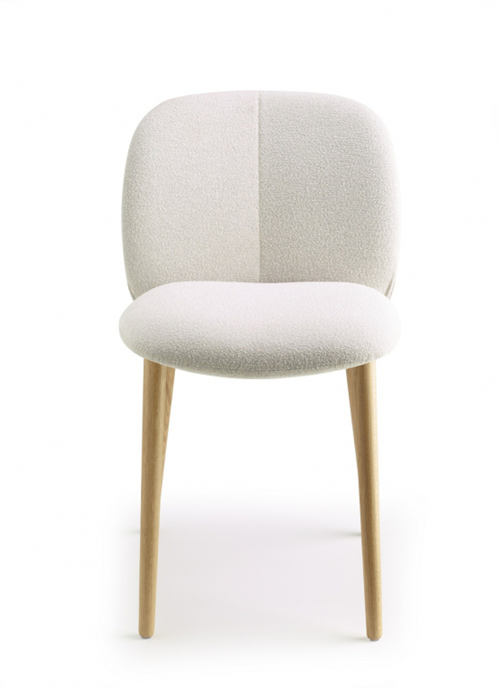 Стул с обивкой Scab Design Natural Mentha Pop, натуральный дуб, слоновая кость