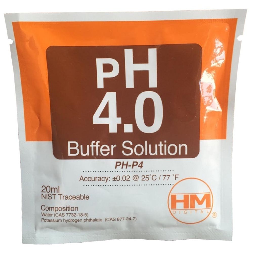 Калибровочный раствор pH 4.0 HM Digital 20мл