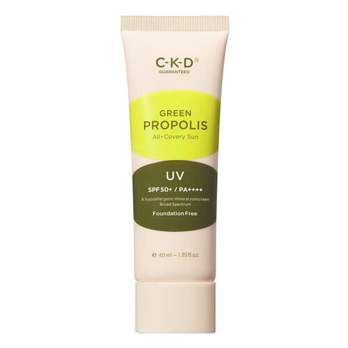 CKD Крем солнцезащитный с прополисом тонирующий - Green propolis all-covery sun SPF50+PA++++, 40мл