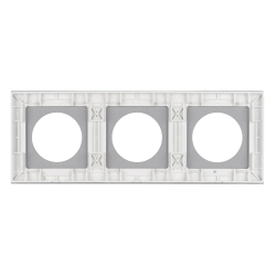 Рамка стеклянная FRM-GLARE-GC-3-WH (Arlight, -) 043838