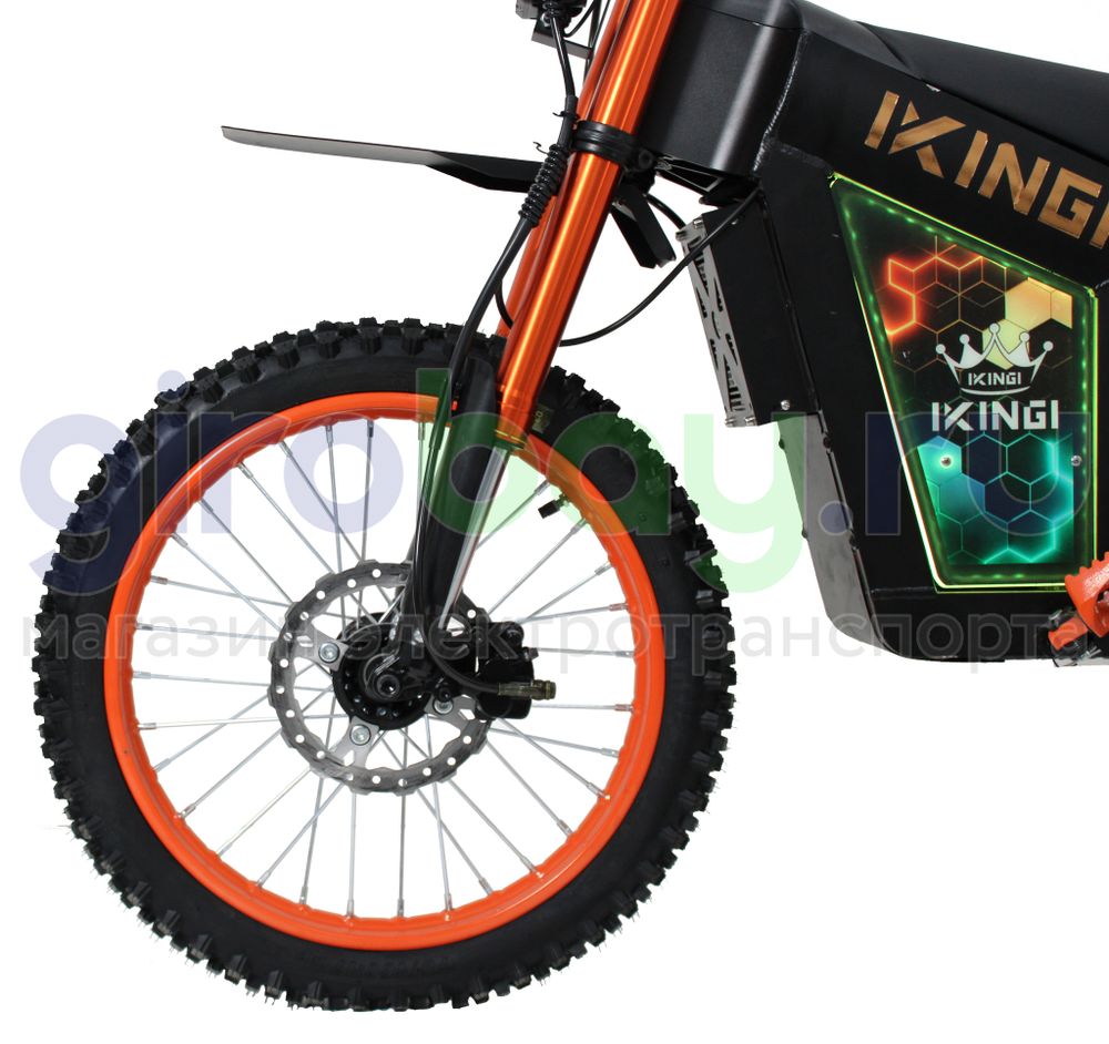Электромотоцикл IKINGI WISH 01 1500W (52V/30Ah) - Оранжевый фото №14