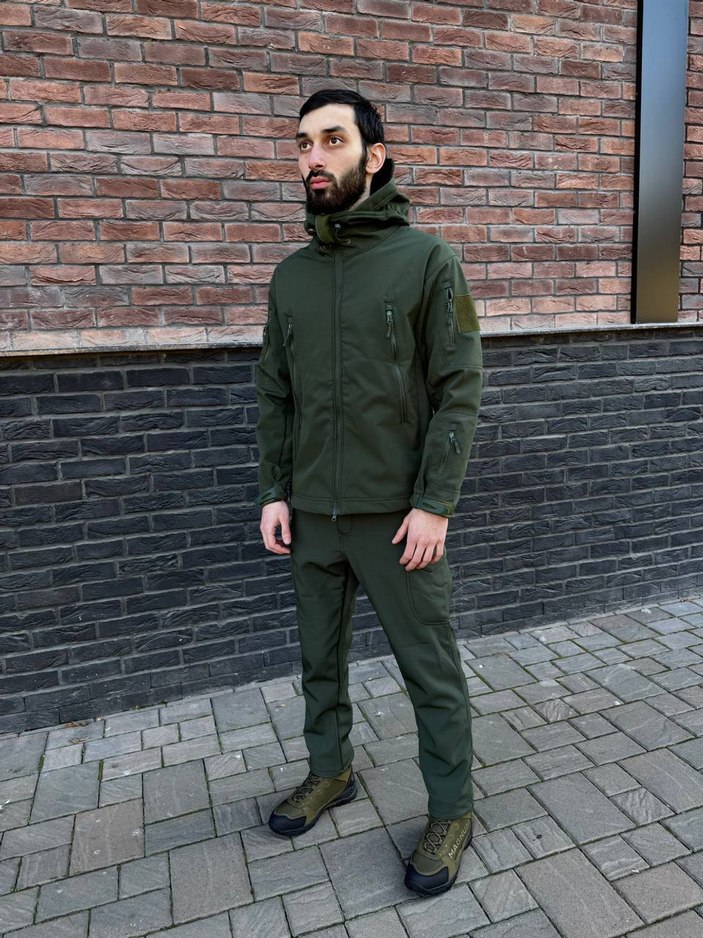 Тактический демисезонный костюм / softshell / олива