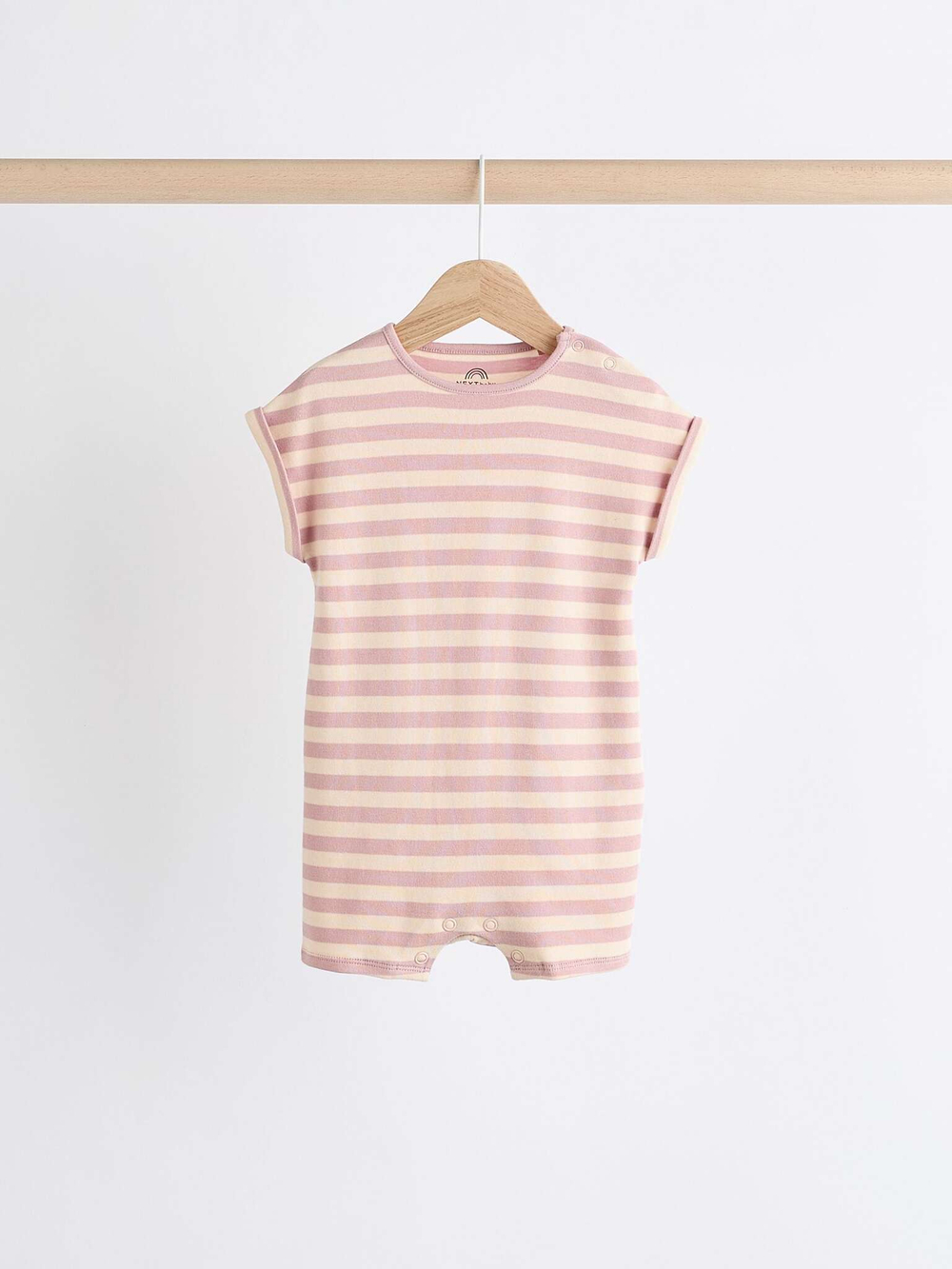 Боди с коротким рукавом для малышей Next B57-324, 3 шт., Бежевый, Розовый, Коричневый