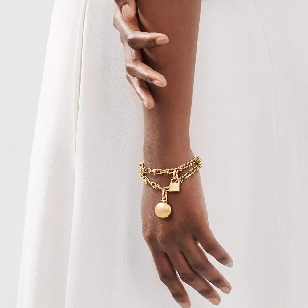 Браслет из жёлтого золота 18k,Tiffany 💠Hard Wear Small link