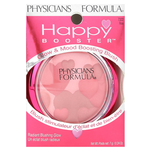 Physicians Formula, Happy Booster, румяна для сияния кожи и настроения, оттенок 7322 розовый, 7 г (0,24 унции)