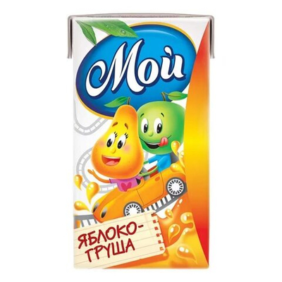 Мой нектар яблочно-грушевый 0,125/18