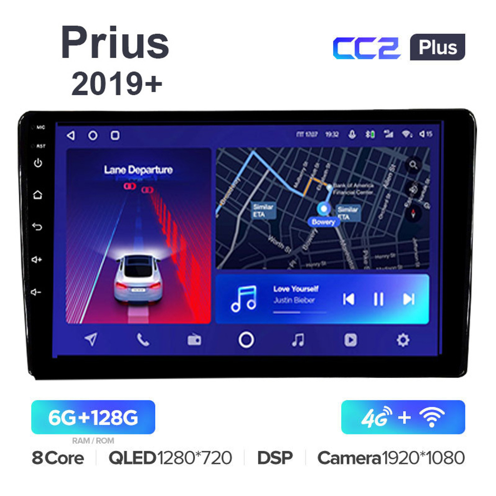 Teyes CC2 Plus 9"для Toyota Prius 2019+