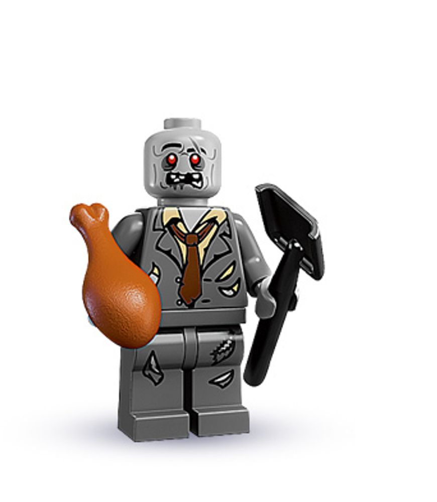 Минифигурка LEGO col01-5 Зомби
