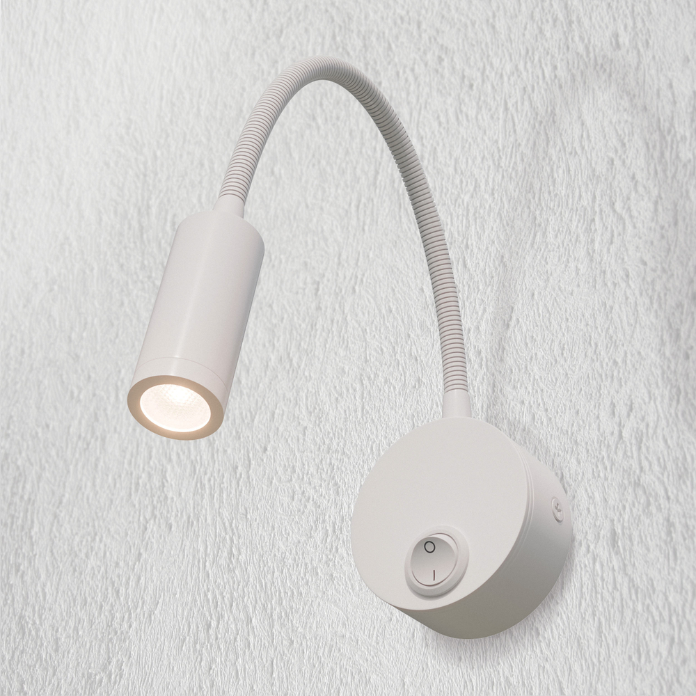 200246 Бра OMEGA LED 3W 155LM G БЕЛЫЙ 4000K