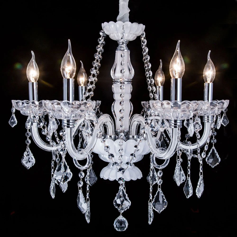 Citilux Финка CL353161 Люстра стеклянная подвесная Белая