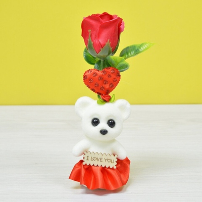 Мыло "Роза с Мишкой" 20,5*6,5см в подарочной упаковке A-178