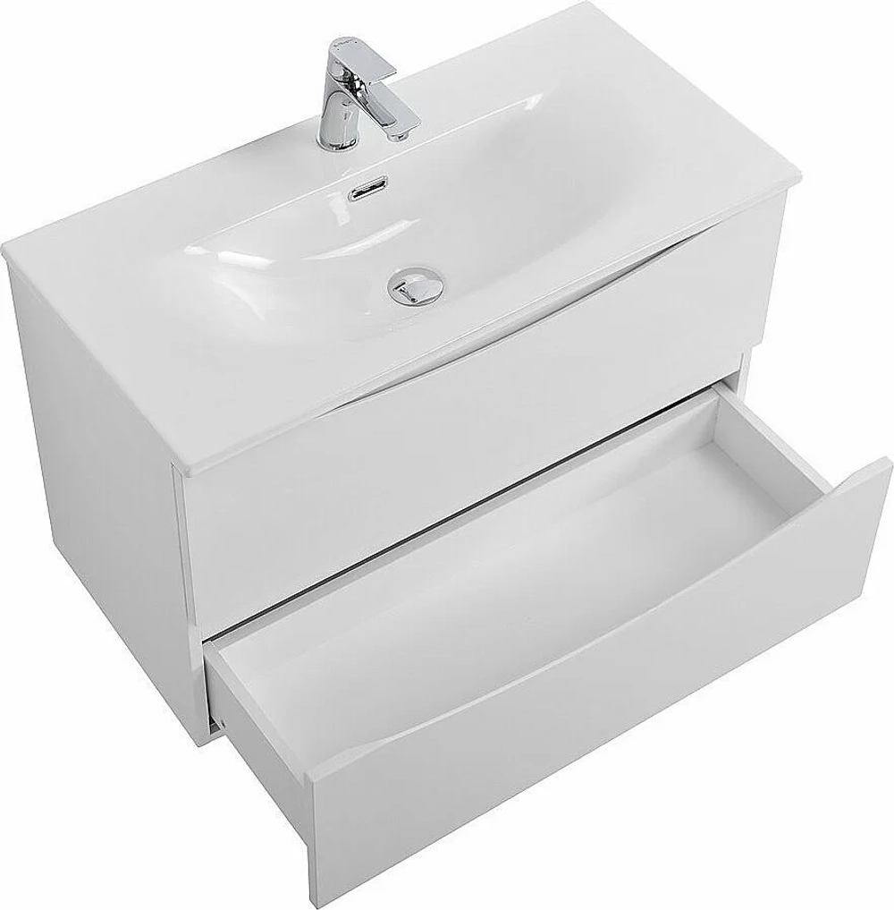 Тумба с раковиной BelBagno MARINO-CER-MINI-700-2C-SO-BL-P Bianco Lucido