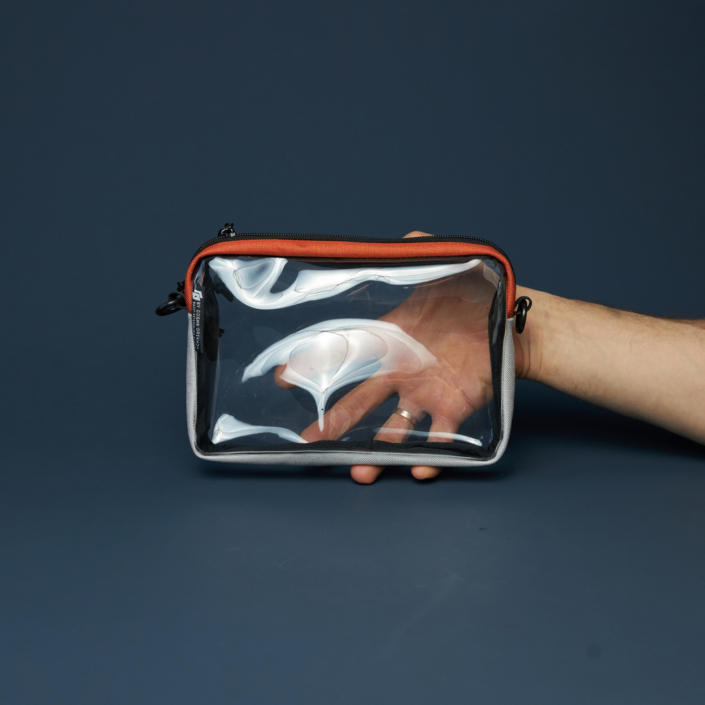 Transparent Case GO box светло-серый/темно-серый/морковный