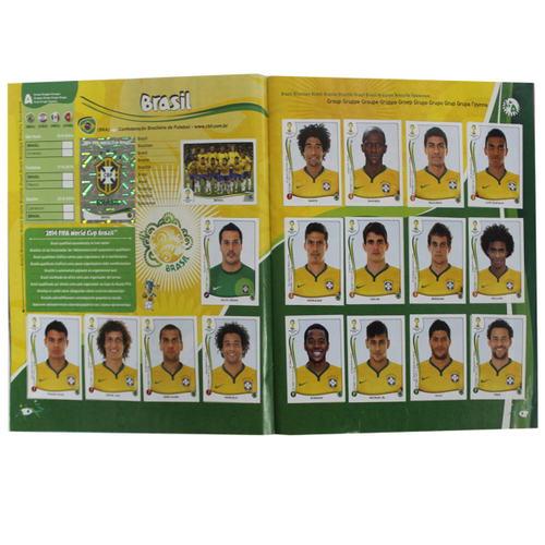 Полностью заполненный альбом наклеек. PANINI Чемпионат Мира 2014. Футбол