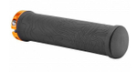 Ручки руля XH-G213BL 130 мм чёрные, золотистые кольца, в инд. упаковке, арт. 150240 (10216170/010821/0228802, Китай)