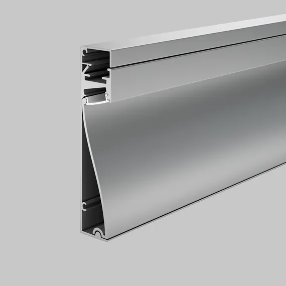 Алюминиевый профиль плинтус 80x18 (Серебро, 2 м), ALM-8018-S-2M Led Strip alm-8018-s-2m