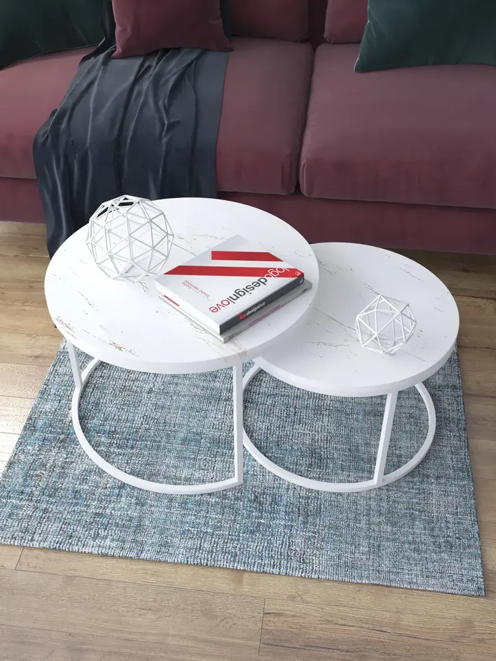 Комплект журнальных столов Акцент - БЗБ - МДФ в ПВХ