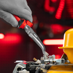 Длинногубцы изогнутые Nickel, 180 мм, никелированные, двухкомпонентные рукоятки Matrix