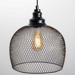 Светильник подвесной ЭРА PL7 BK под лампу E27 высота плафона 280мм подвеса 720мм черный