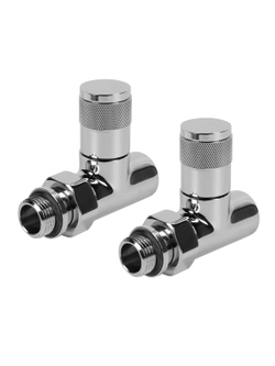 Набор дизайн-вентилей PIANO, прямой (хром) 1/2"