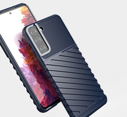 Темно-синий ударопрочный чехол для Samsung Galaxy S21, серия Onyx от Caseport