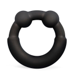 Черное эрекционное силиконовое кольцо 3,3см Bior Toys Sex Expert SEM-55279