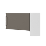 Щиток 18 мод настенный, белый, с тонированной дверцей, с 2-мя шинами PENна 8 и 10 отв.