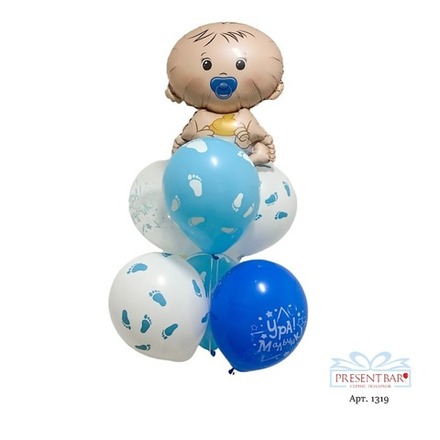 Воздушный сет на выписку мальчика