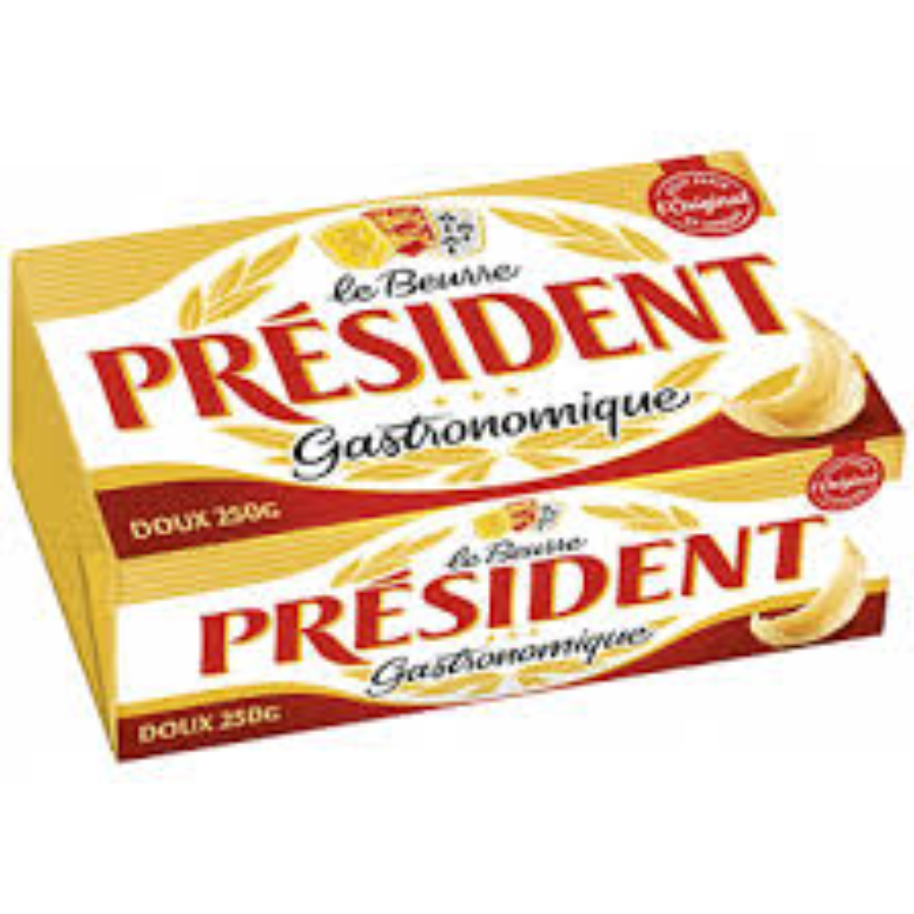 Масло President несоленое 82% 250 гр