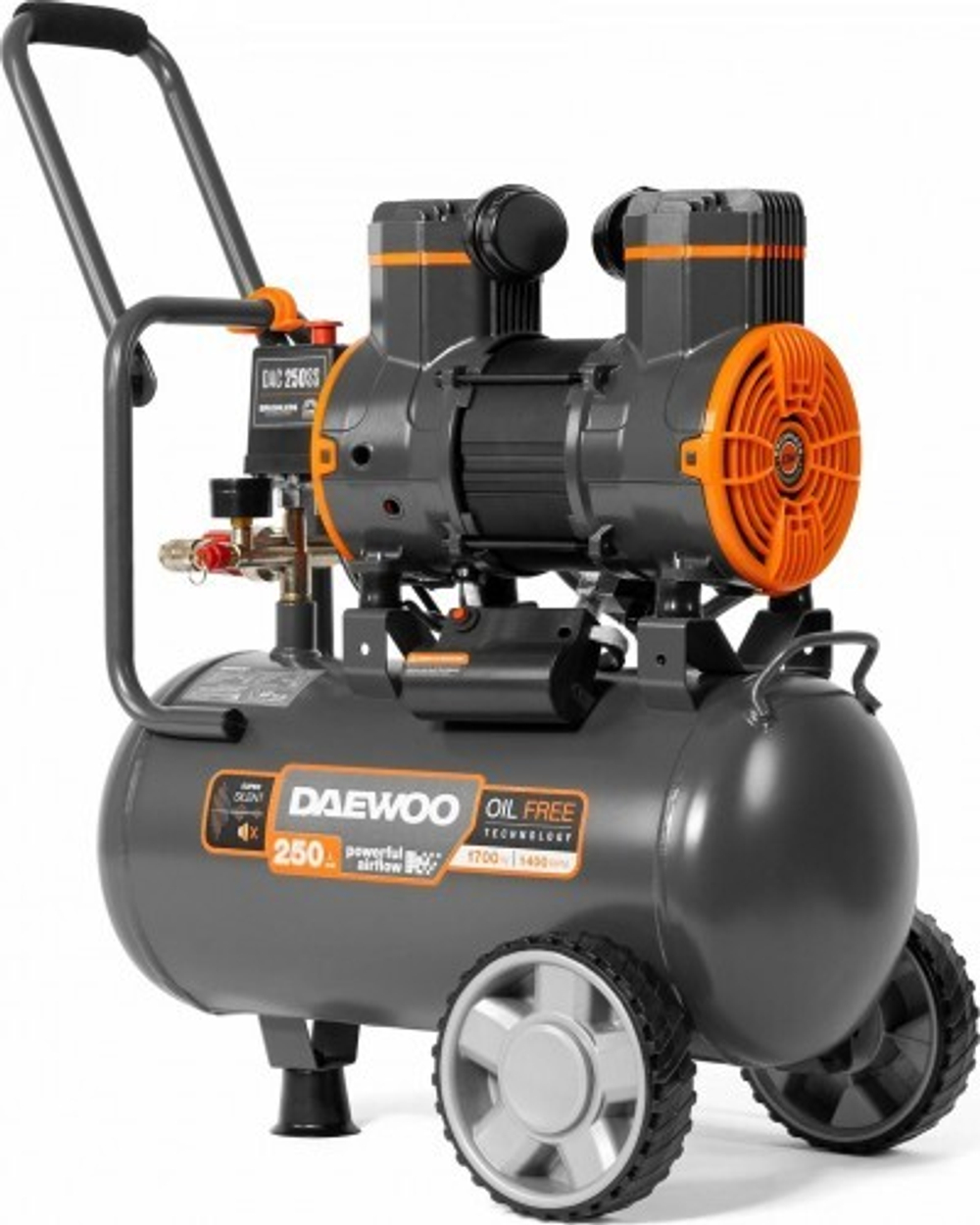 Компрессор поршневой безмасляный DAEWOO DAC 250 SS DAC 250SS