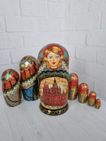 Матрешка "с видами города "  7мест
