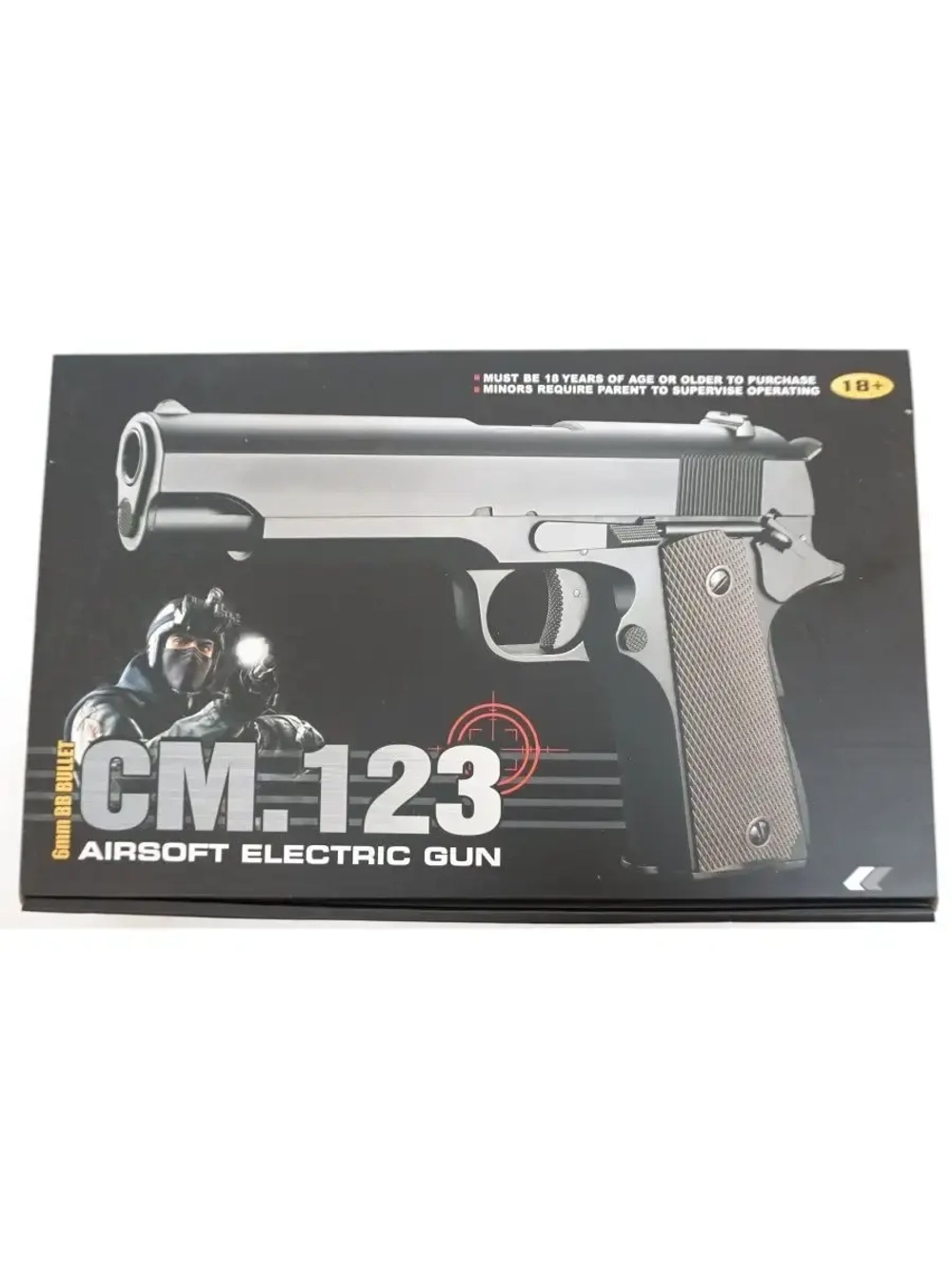 Страйкбольный пистолет CM123 COLT M1911 AEP электр.