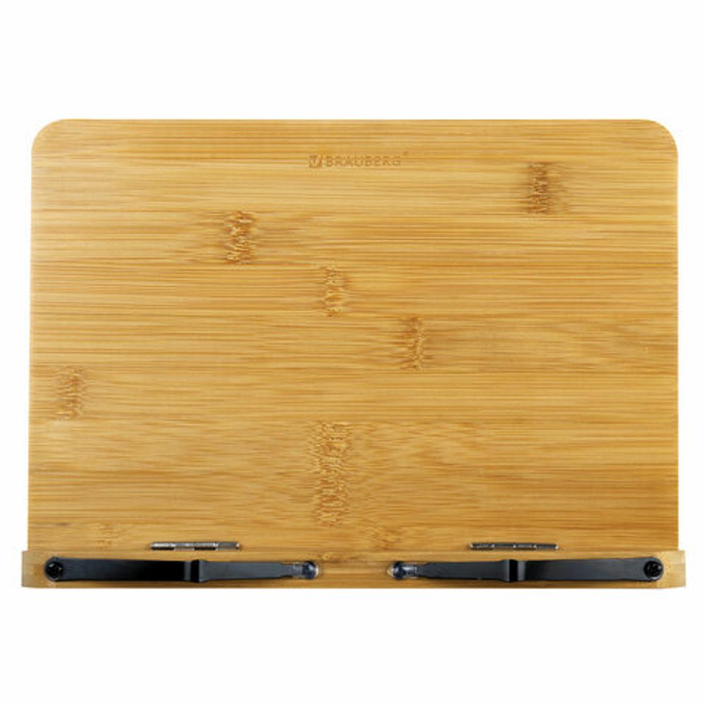 Подставка для книг и планшетов бамбуковая BRAUBERG, 28х20 см, регулируемый угол, 237895