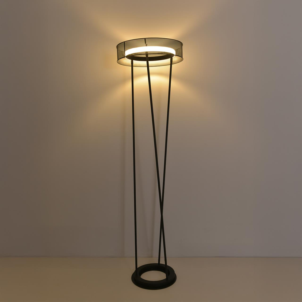 8370/30FL LEDIO LN26 304 черный, металл/силикон Торшер LED 30W 3000/4000/6000K 220V ALVA