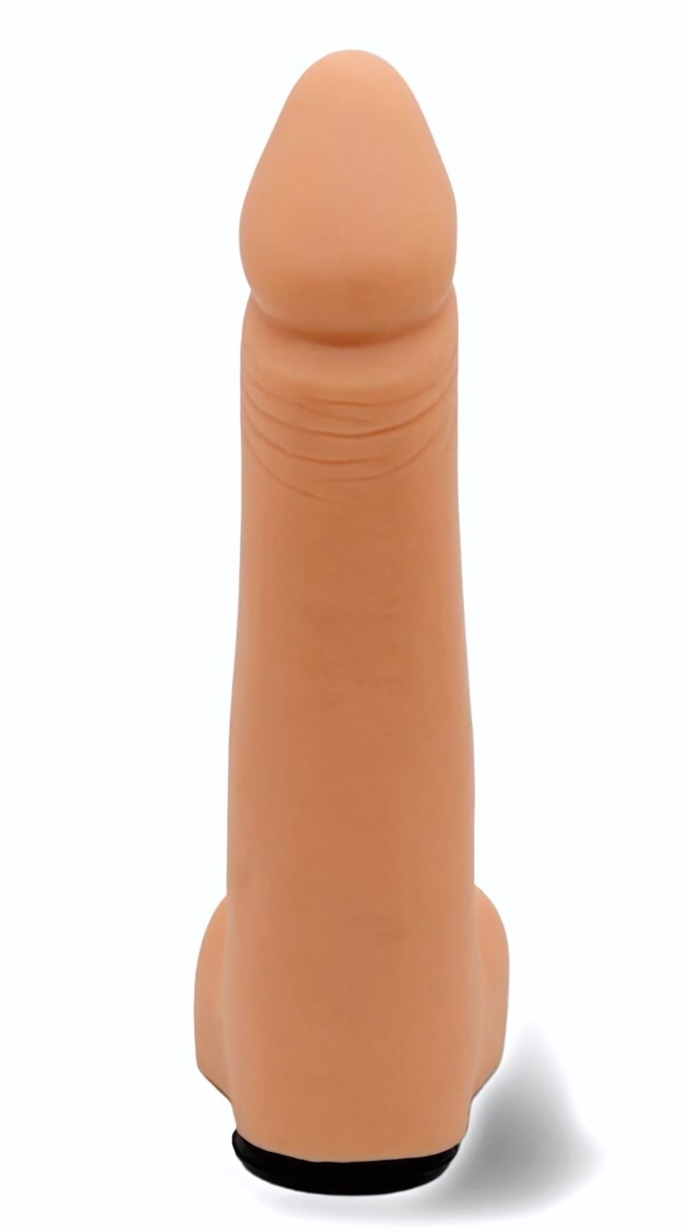 Реалистичный фаллоимитатор на трусиках с плугом - 18,5 см. (Цвет: телесный)
