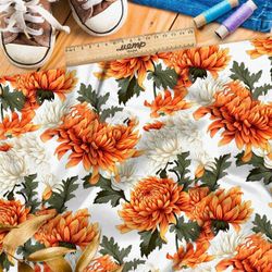 Ткань премиум Оксфорд 600D цветочные акценты