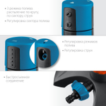 GRINDA RX-2, с шестерённой передачей, пластиковый, на подставке, стационарный распылитель, PROLine (429303)