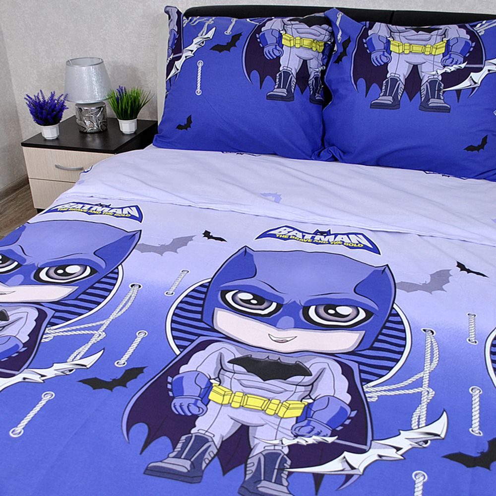 Комплект постельного белья &quot;IS. BATMAN&quot;, поплин, 100% хлопок.