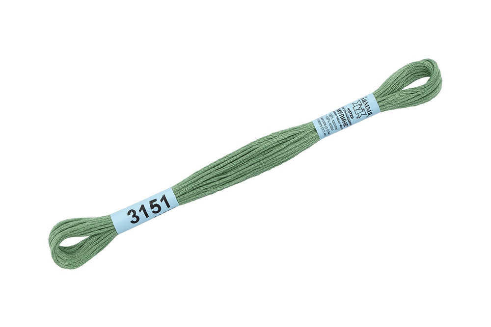 Мулине "Gamma", 100% хлопок , 8 м, №3151