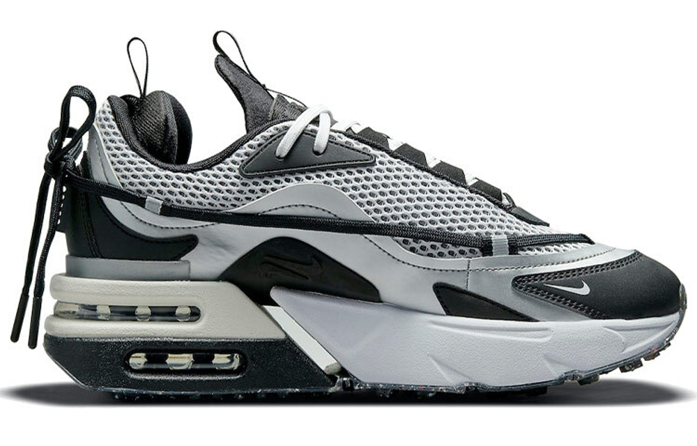 Кроссовки Nike Air Max Furyosa Nrg "Silver And Black" (Женская размерная сетка)