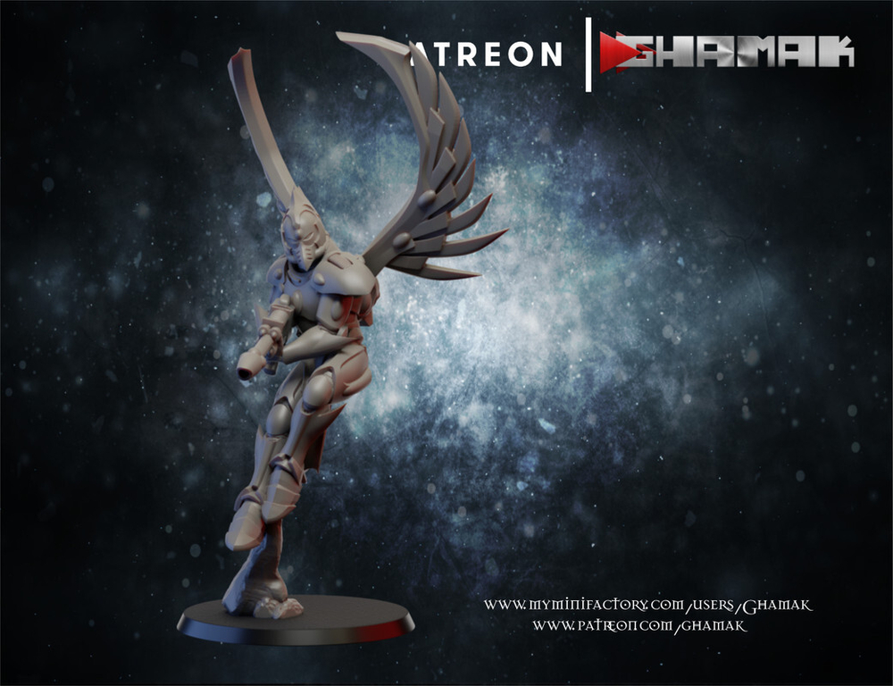 Aeldari Craftworlds Swooping Hawks Пикирующие Ястребы №2 миниатюра для dnd, днд, pathfinder, фентези, Настольная игра, НРИ, Варгейм, РПГ