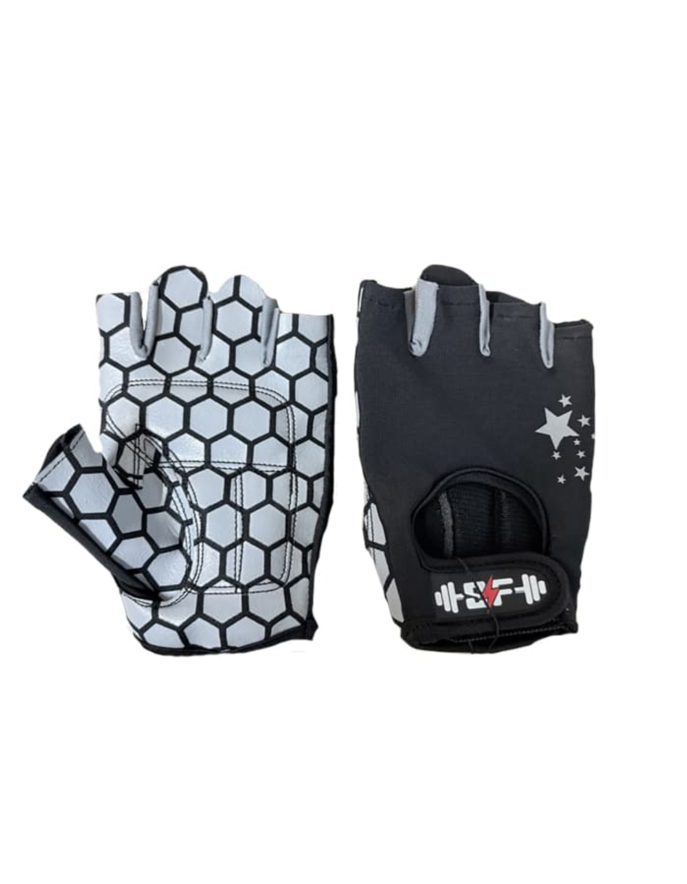 Перчатки для фитнеса черно-серые Sam's Fitness
