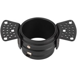 Светильник встраиваемый алюминиевый ЭРА KL99 BK безрамочный под штукатурку под лампу MR16 GU5.3 черный | Алюминиевые встраиваемые светильники